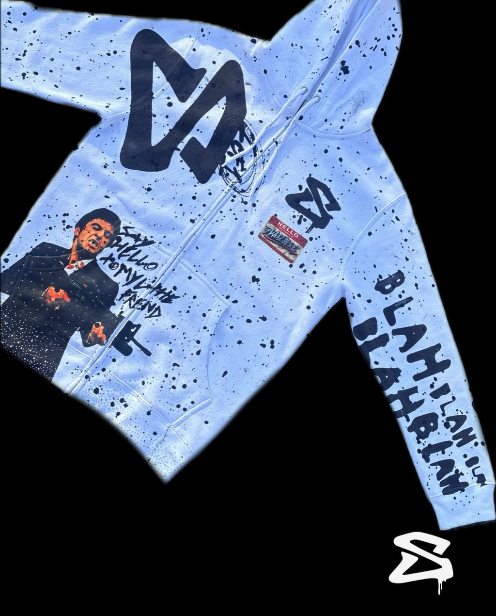 TONY MONTANA SCARFACE ZIP-UP - WHITE