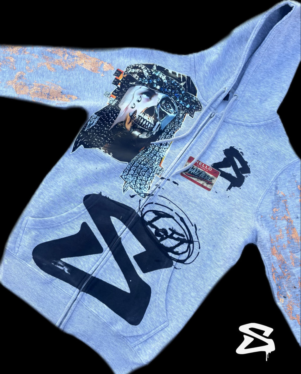 ALL OF GLORY ZIP-UP - GRAY