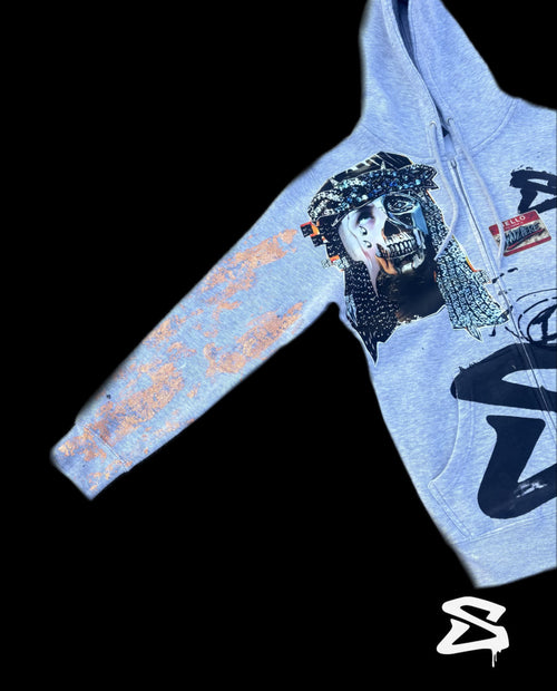 ALL OF GLORY ZIP-UP - GRAY