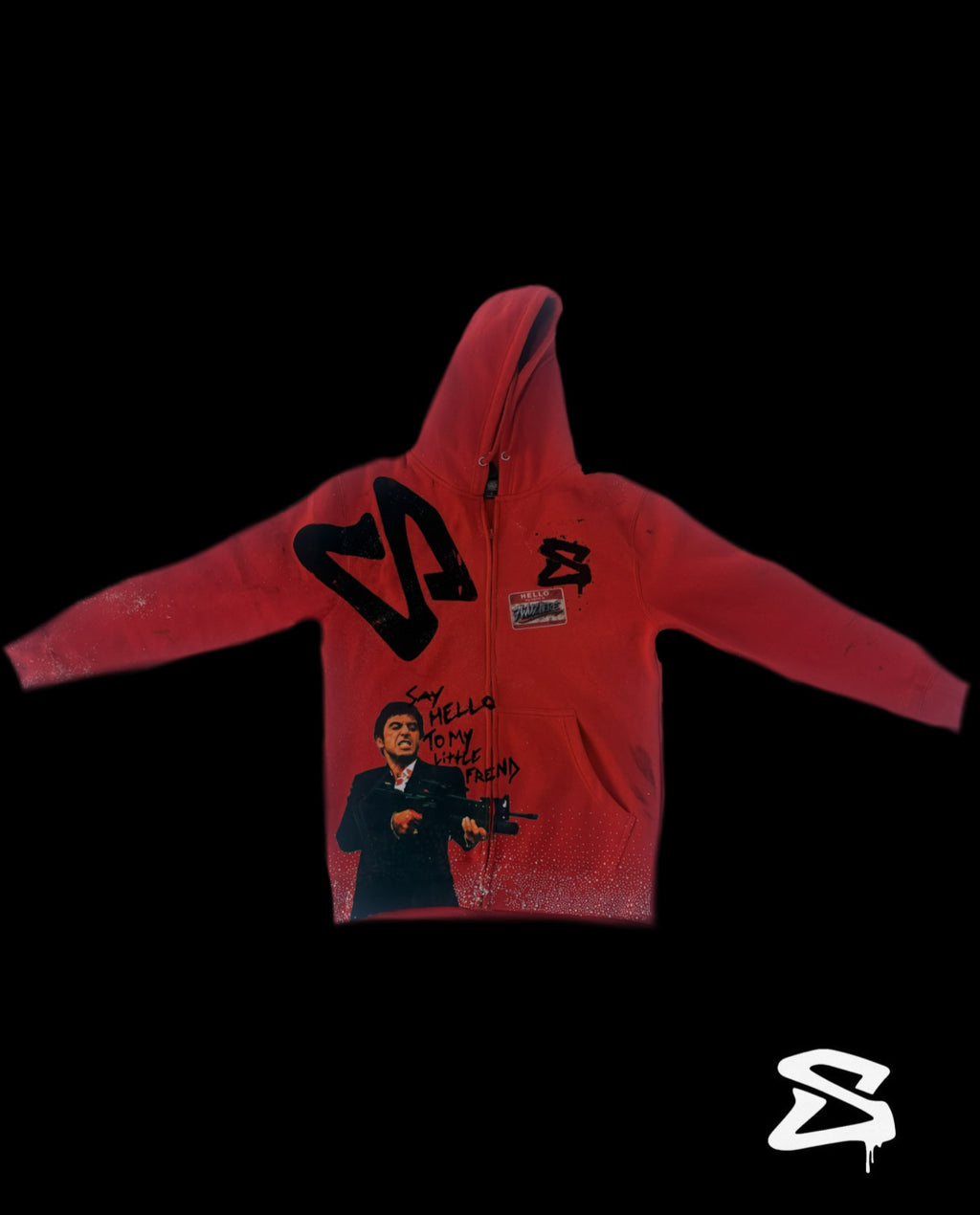 TONY MONTANA SCARFACE ZIP-UP - RED