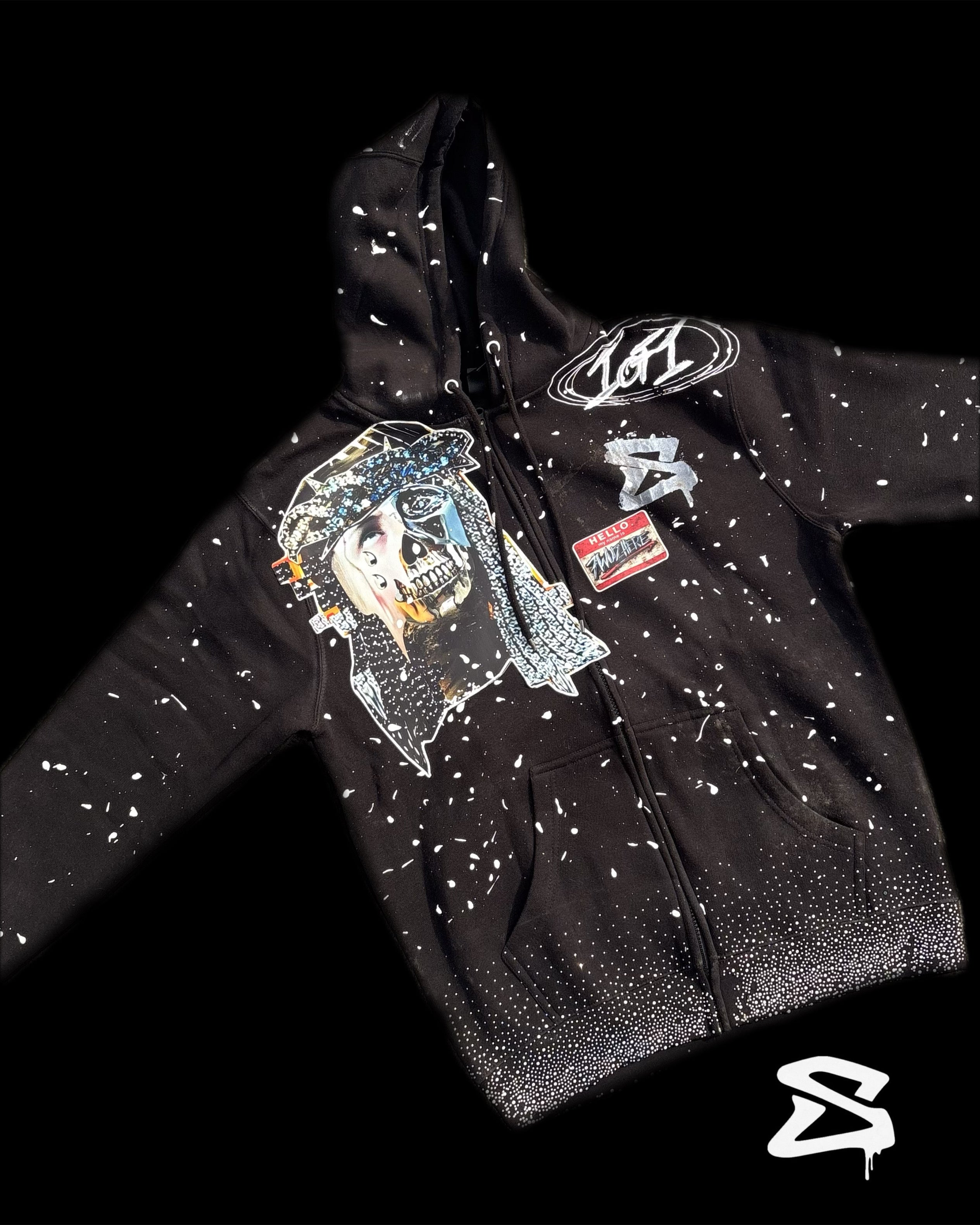 JESUS GLORY RHINESTONE ZIP-UP