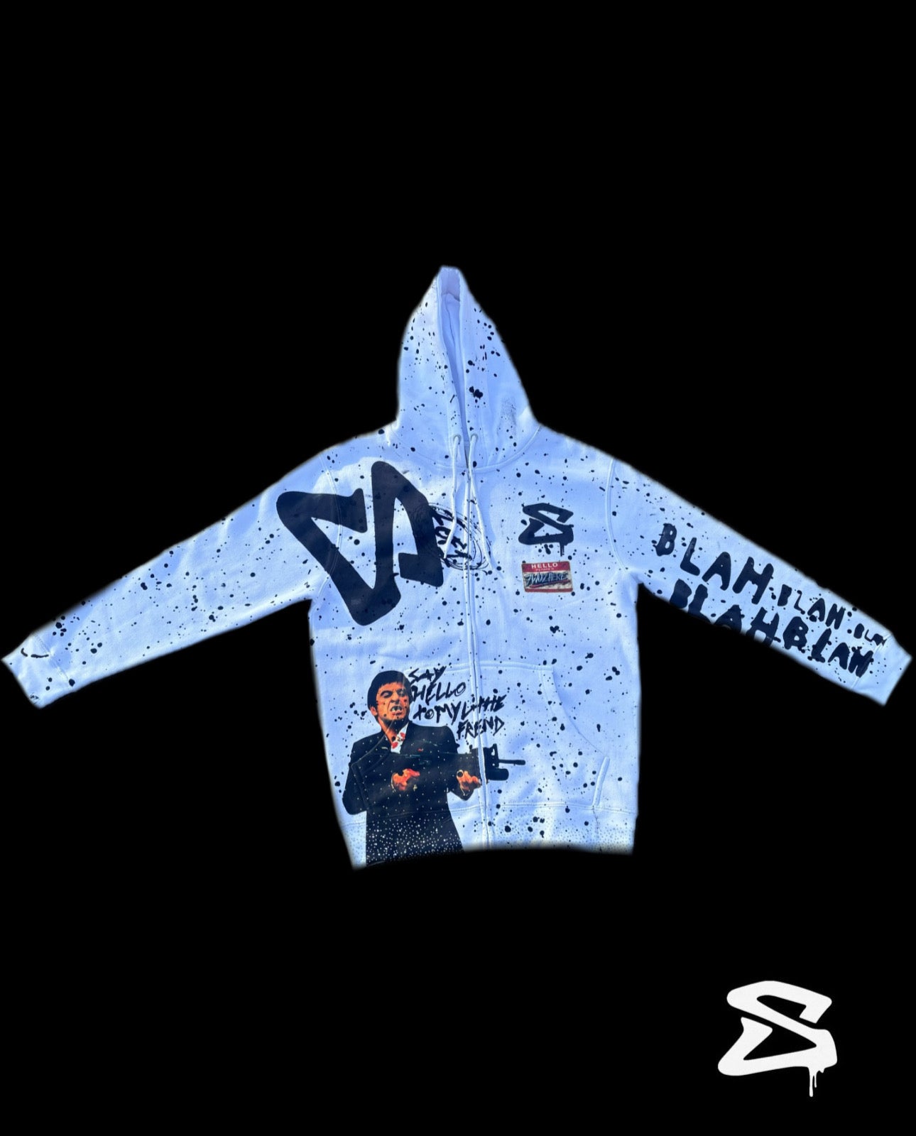 TONY MONTANA SCARFACE ZIP-UP - WHITE