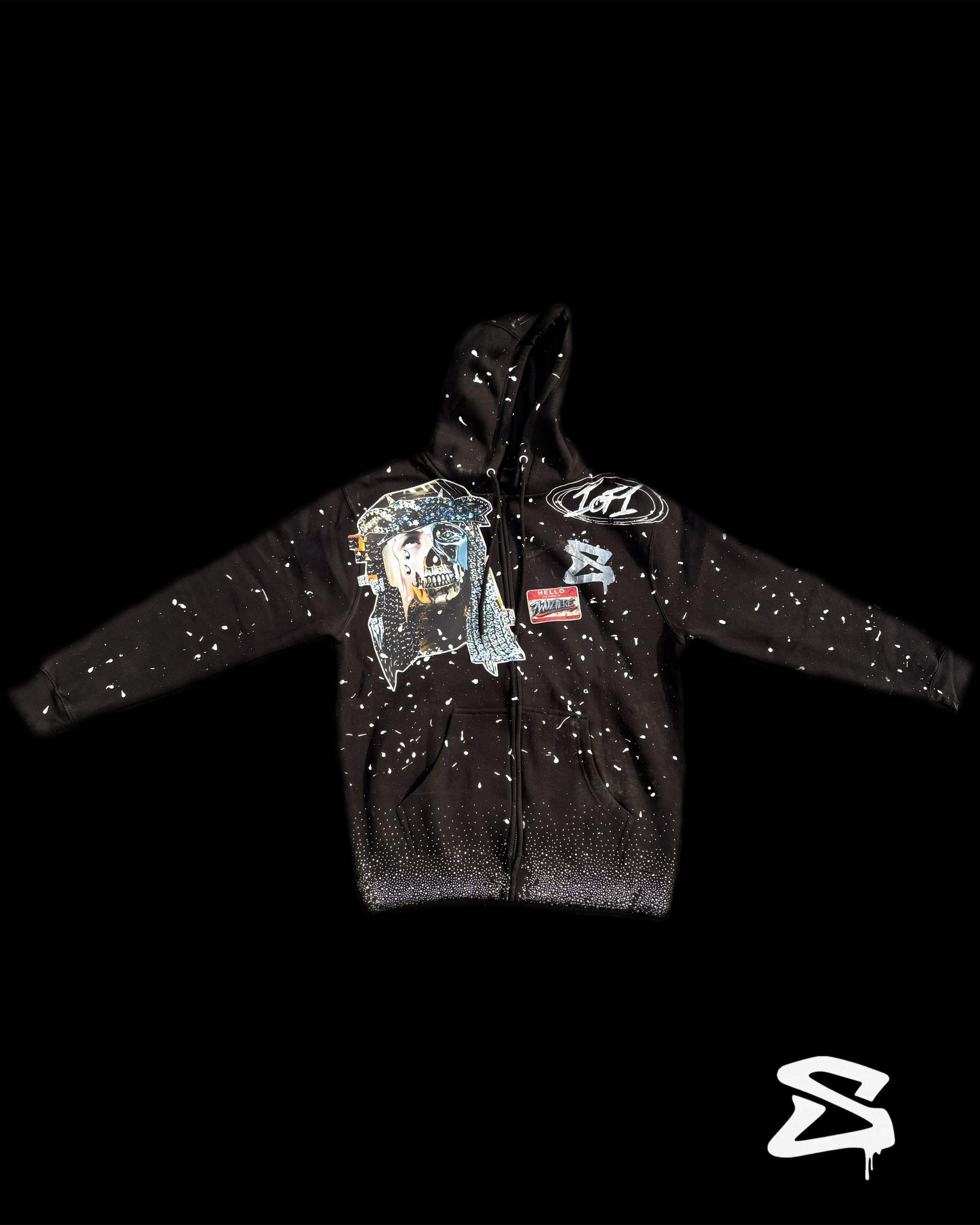 JESUS GLORY RHINESTONE ZIP-UP