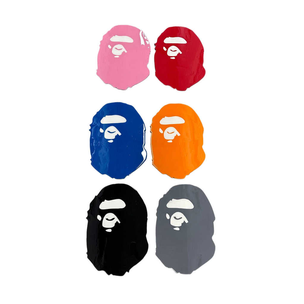 BAPE HEAD WALL ART