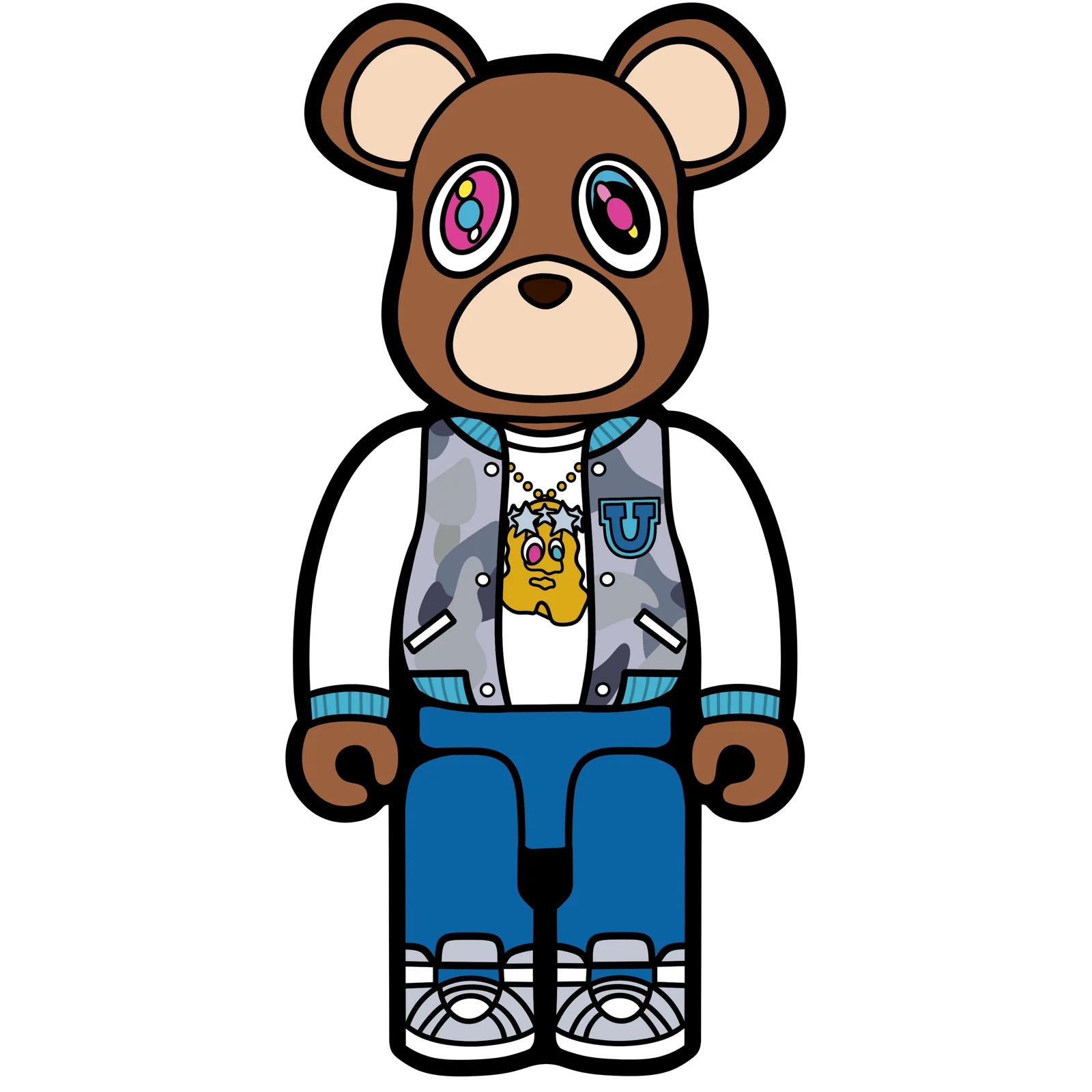 BRICK BEAR WALLART
